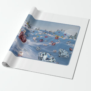 Presente Papel de mola luxo de inverno moderno