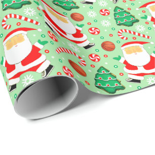 Presente Papel de mola para presentes de Natal de basquete