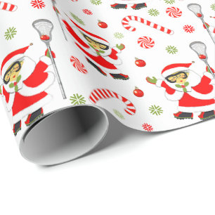 Presente Papel de mola para presentes de Natal Lacrosse