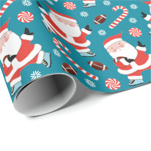 Presente Papel de mola para presentes no Natal de futebol c