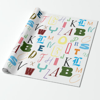 Presente Papel de moldagem alfabética