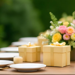 Presente Papel de moldagem amarelo da manteiga suave #F6E7B