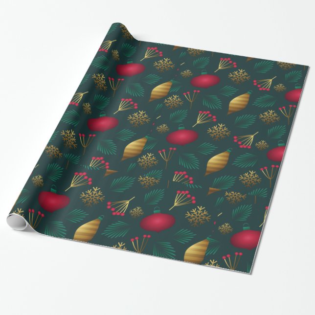 Presente Papel de moldagem brilhante de Natal (Desenrolado)