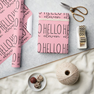 Presente Papel de moldagem cor-de-rosa - Alô Onze
