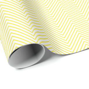 Presente Papel de Moldagem da Linha Cevron - Amarelo em Bra