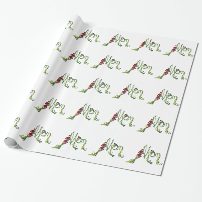 Presente Papel de moldagem da mãe (Desenrolado)