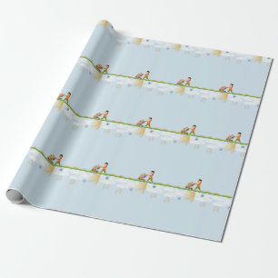 Presente Papel de moldagem da mãe gêmea