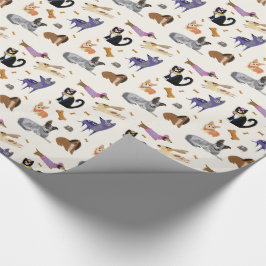Presente Papel de moldagem de animais de estimação com cães