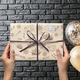 Presente Papel de moldagem de aniversário da Expedição do E