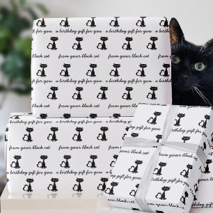 Presente Papel de moldagem de aniversário para gatos person