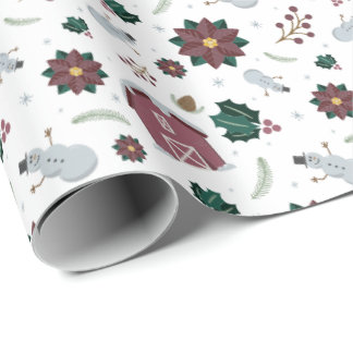 Presente Papel de Moldagem de Barn de Feriado (Sem Mudança)