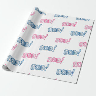 Presente Papel de moldagem de Boo de Halloween
