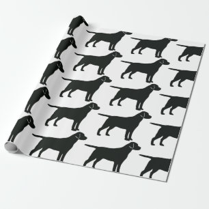 Presente Papel de moldagem de cachorro preto no laboratóri