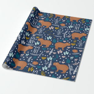 Presente Papel de moldagem de Capybara em Cute