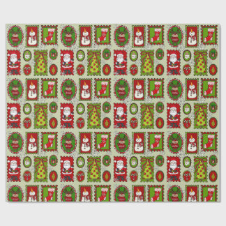 Presente Papel de moldagem de carimbos de Natal bonito