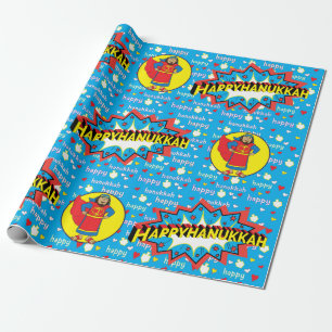 Presente Papel de Moldagem de Chanucá "Judah Super Hero"