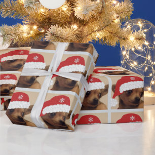 Presente Papel de moldagem de Chihuahua natalino