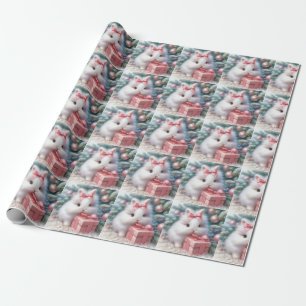 Presente Papel de moldagem de coelho Natal