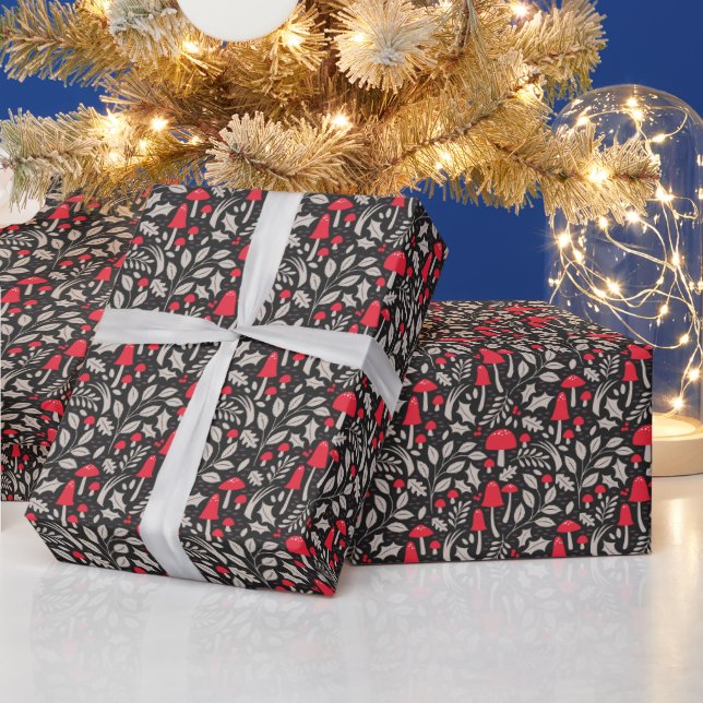 Presente Papel de moldagem de cogumelo de Natal (Feriados)