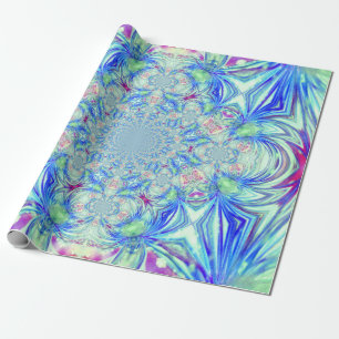 Presente Papel de moldagem de cristal azul