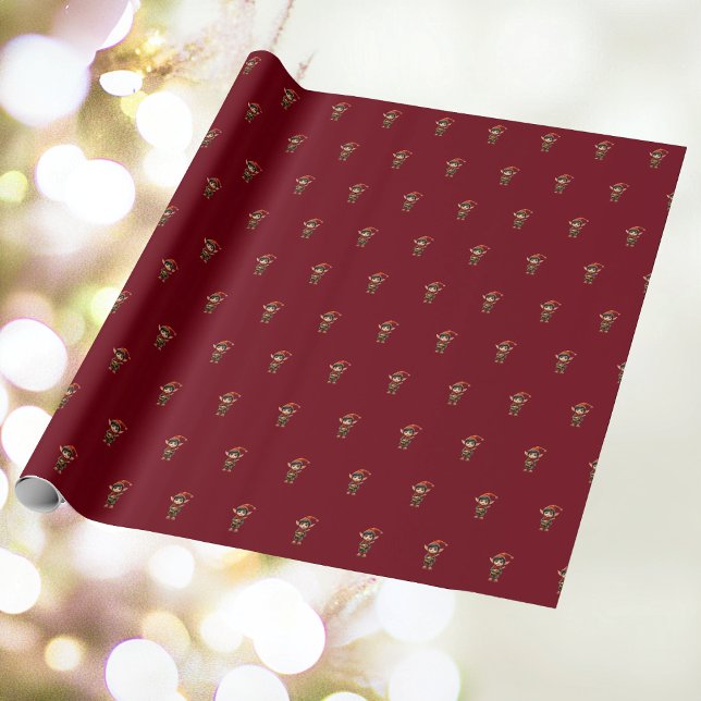 Presente Papel de Moldagem de Elf de Natal para Meninos Mus (Criador carregado)