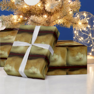 Presente Papel de moldagem de gato doce