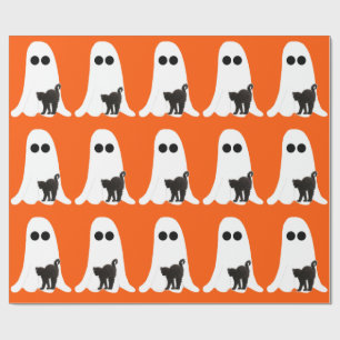 Presente Papel de moldagem de gato preto fantasma