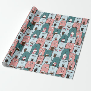 Presente Papel de moldagem de gatos adoráveis