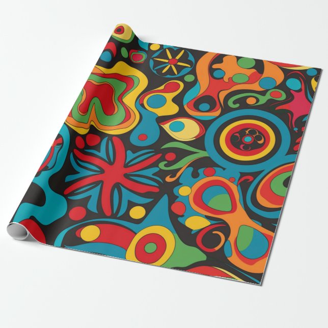 Presente Papel de moldagem de Hippie (Desenrolado)