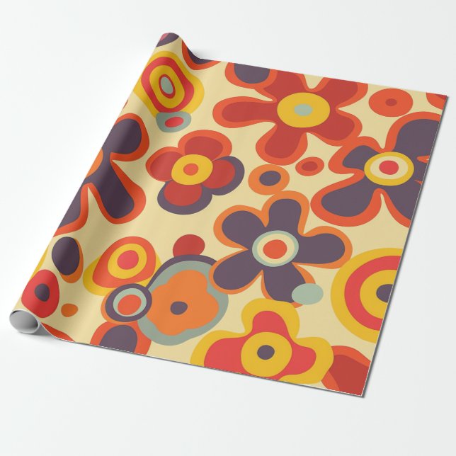 Presente Papel de moldagem de Hippie (Desenrolado)