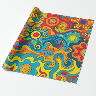 Presente Papel de moldagem de Hippie