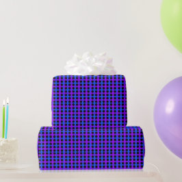 Presente Papel de moldagem de latice preto-roxo azul