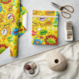 Presente Papel de moldagem de livros em banda desenhada