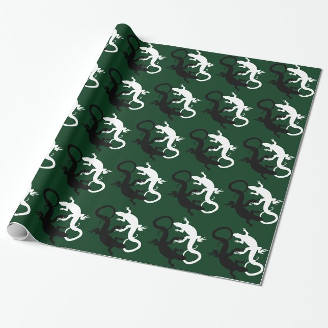Presente Papel de Moldagem de Lizard - Papel de Natal para  (Desenrolado)