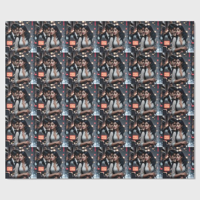 Presente Papel de moldagem de Matriz Premium - Digital 3D C (Aberto)