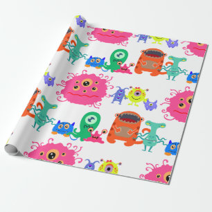 Presente Papel de moldagem de monstro bonito