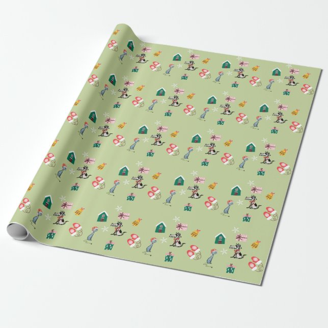 Presente Papel de moldagem de Natal (Desenrolado)