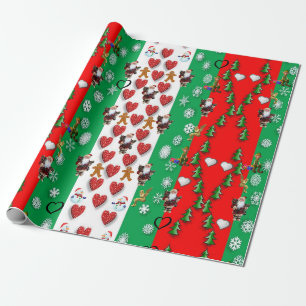 Presente Papel de moldagem de Natal