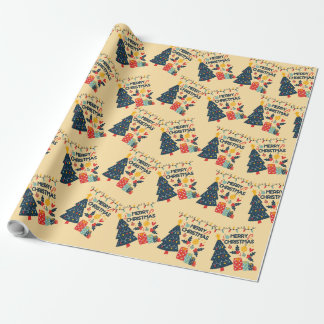 Presente Papel de moldagem de Natal