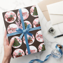 Presente Papel de moldagem de Natal