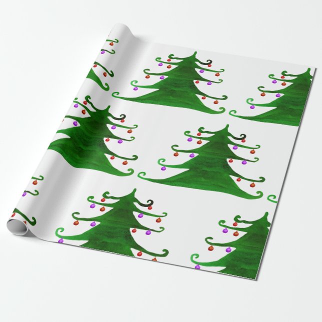 Presente Papel de moldagem de Natal (Desenrolado)
