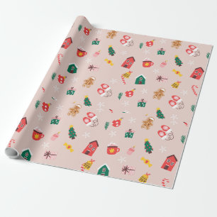 Presente Papel de moldagem de Natal