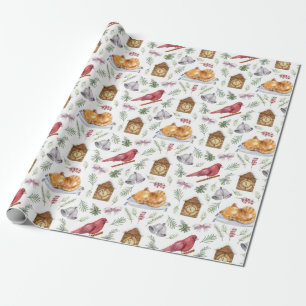 Presente Papel de moldagem de Natal bonito