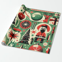 Papel de moldagem de Natal Cheer Retro Holiday