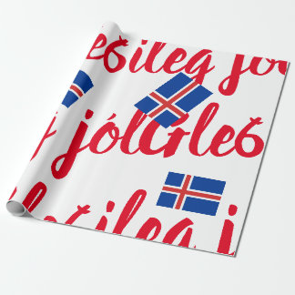 Presente Papel de moldagem de Natal da Islândia