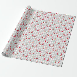 Presente Papel de moldagem de Natal da Xadrez moderna