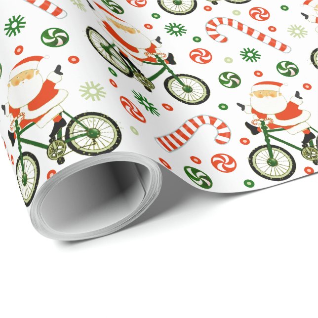 Presente Papel de moldagem de natal de férias de bicicleta (Ponta do rolo)