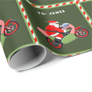 Presente Papel de moldagem de Natal de motocicleta