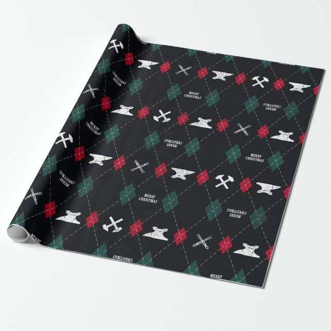 Presente Papel de Moldagem de Natal do Blacksmith (Desenrolado)