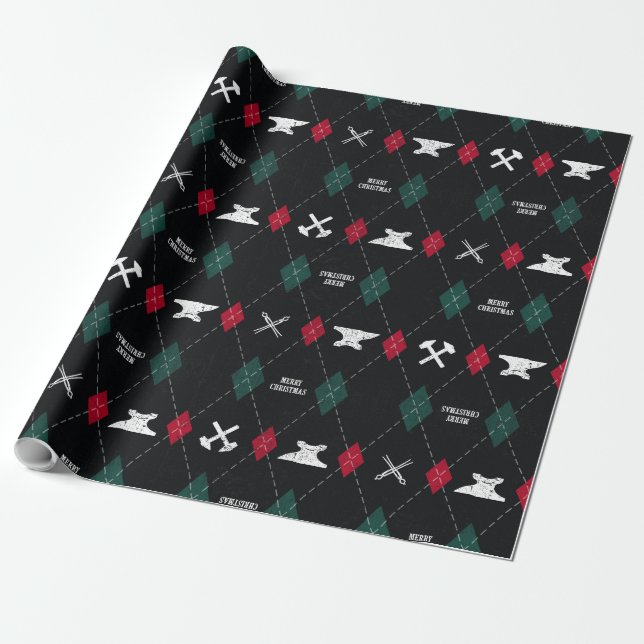 Presente Papel de Moldagem de Natal do Blacksmith (Desenrolado)